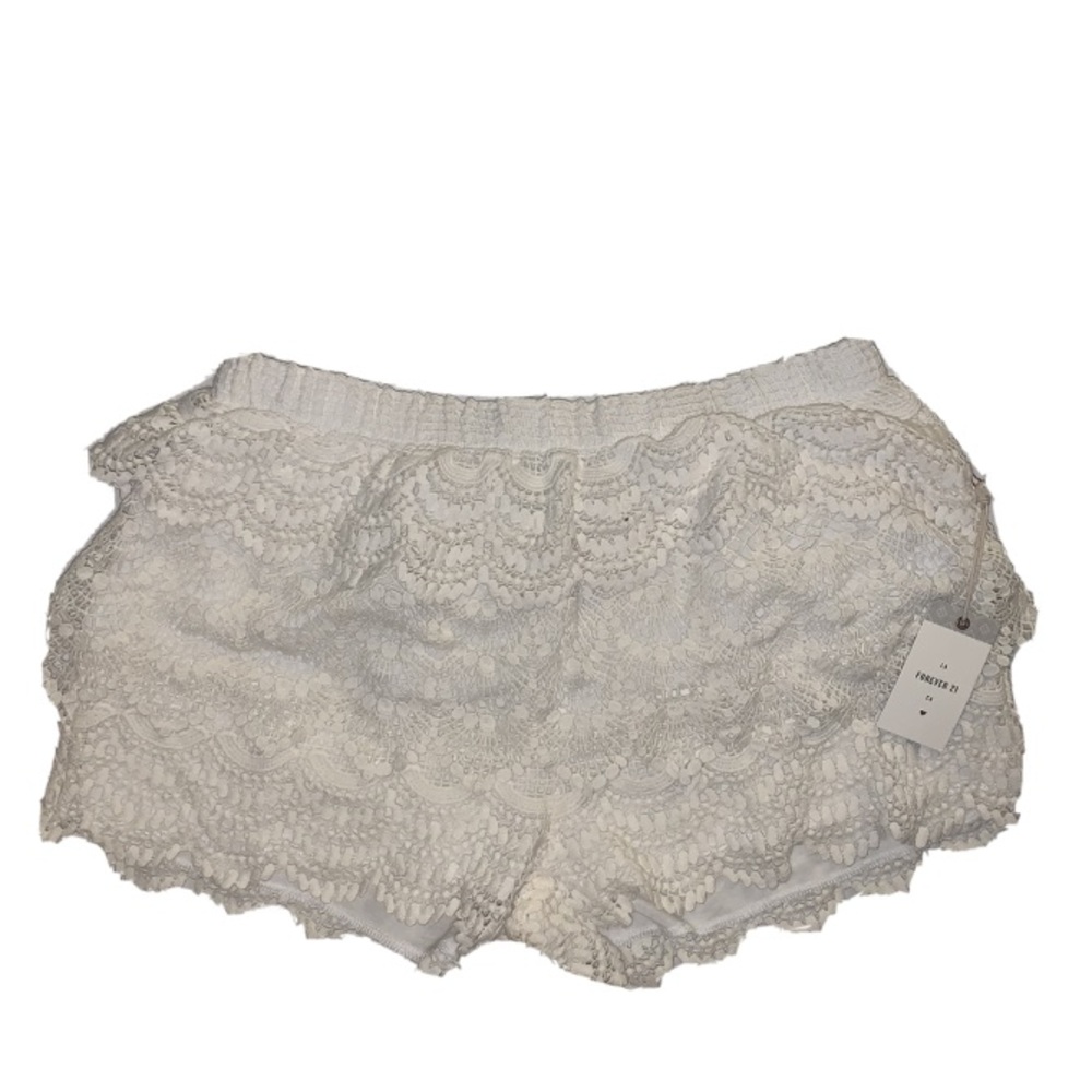 White Crochet Skort
